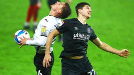 Swansea City gegen FC-Brentford; Rückspiel (1:1); Jay Fulton und Vitaly Janelt