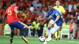 Spanien gegen Italien; WM Quali 02.09.2017 (3:0); Sergio Busquets und Leonardo Spinazzola