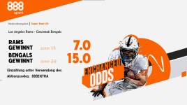 Sportwetten 888Sport liefert Super-Quoten zu Super-Bowl Bengals Rams