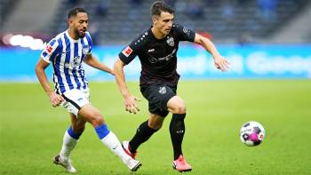 Matheus Cunha und Marc Oliver Kempf Hertha BSC gegen Stuttgart