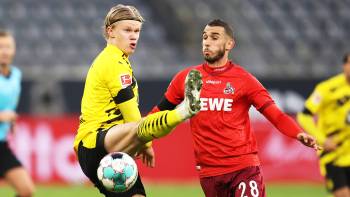 Borussia Dortmund gegen 1 FC Köln; Hinspiel (1:2); Erling Haaland, Ellyes Skhiri