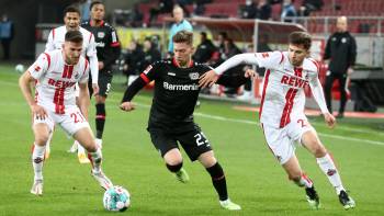 1. FC Köln gegen Bayer Leverkusen; Hinspiel (0:4); Salih Özcan, Mitch Weiser und Elvis Rexhbecaj