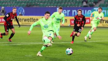 VFL Wolfsburg gegen Eintracht Frankfurt; Hinspiel (2:1); Wout Weghorst
