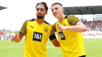 Borussia Dortmund II; Immanuel Pherai und Tobias Raschl