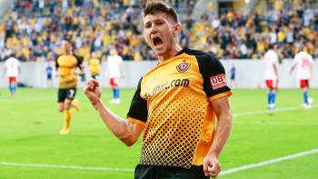 Dynamo Dresden gegen Hamburger SV; DFB-Pokal 1. Runde (4:1); Robin Becker
