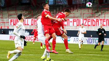 1. FC Union Berlin gegen Borussia Mönchengladbach (1:1); Robin Knoche