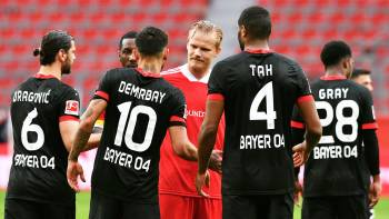 Bayer Leverkusen gegen 1. FC Union Berlin (1:1); Joel Pohjanpalo