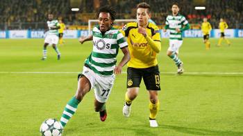 Borussia Dortmund gegen Sporting Lissabon (1:0); Raphaël Guerrero und Gelson Martins