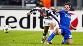 Juventus Turin gegen Chelsea London (3:0); Champions League; Giorgio Chiellini und Cesar Azpilicueta