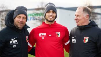 FC Augsburg; Markus Weinzierl, Ricardo Pepi Stefan Reuter am 03.01.2022
