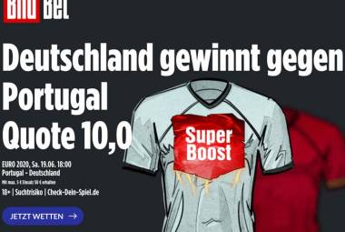 Erhöhte Quoten zum EM Spiel Portugal - Deutschland bei BildBet